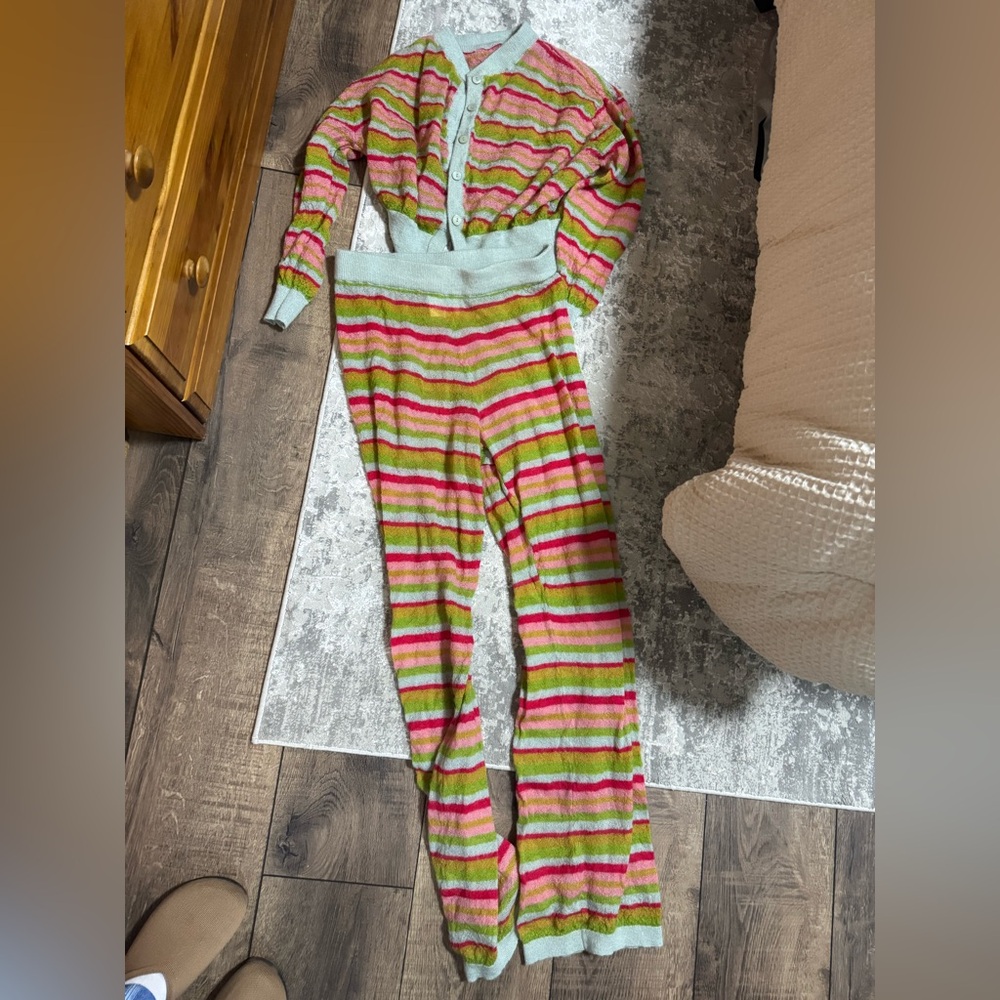 Daily Drills Colorful Striped Knit Set
